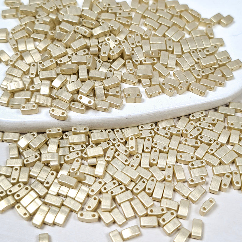 [S518] 2.4*5mm Baroque Style Half Tila Beads