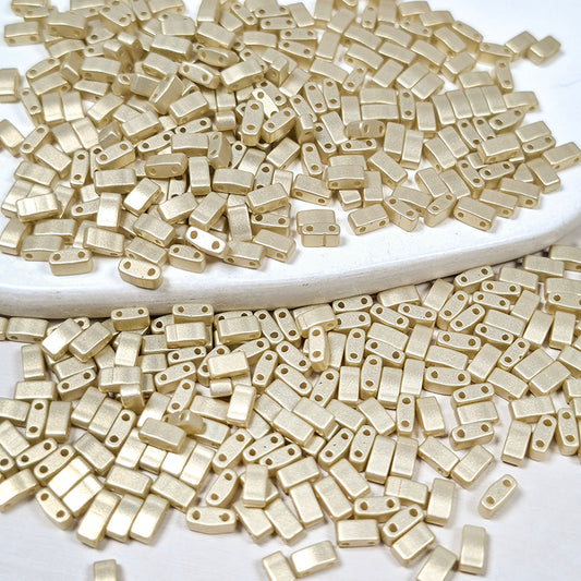 [S518] 2.4*5mm Baroque Style Half Tila Beads