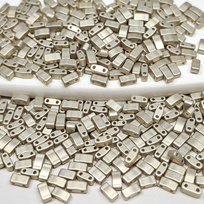 [S518] 2.4*5mm Baroque Style Half Tila Beads