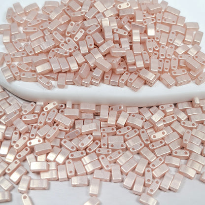 [S518] 2.4*5mm Baroque Style Half Tila Beads