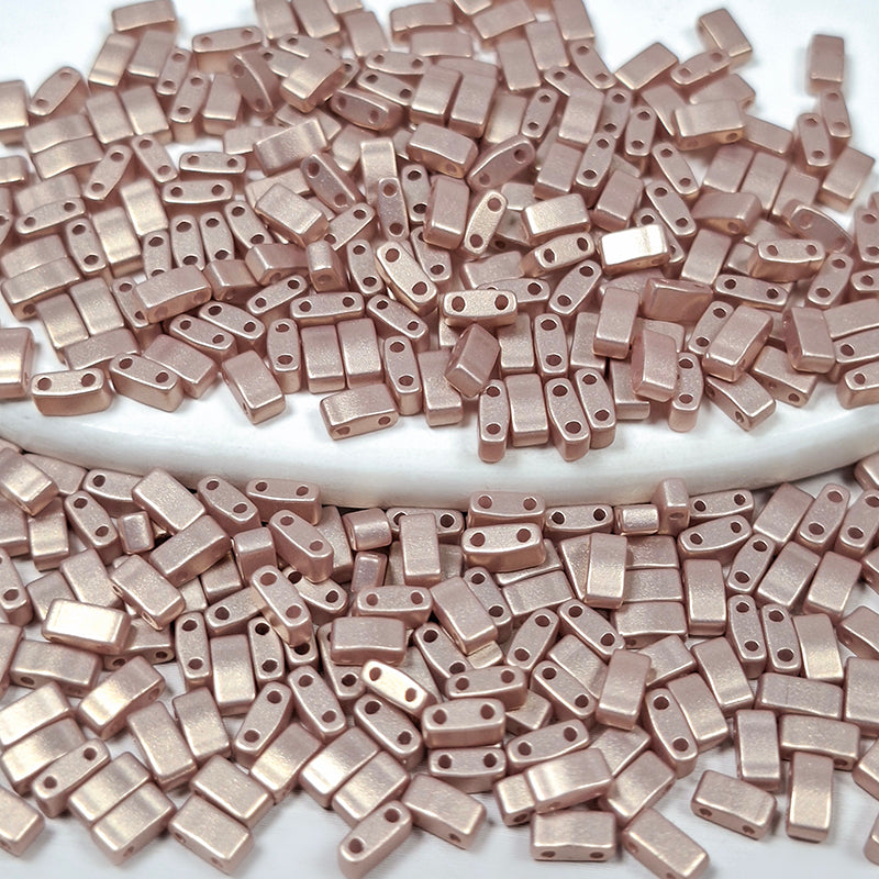 [S518] 2.4*5mm Baroque Style Half Tila Beads