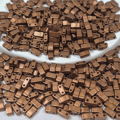[S518] 2.4*5mm Baroque Style Half Tila Beads