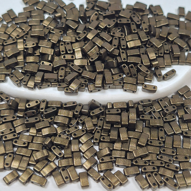 [S518] 2.4*5mm Baroque Style Half Tila Beads