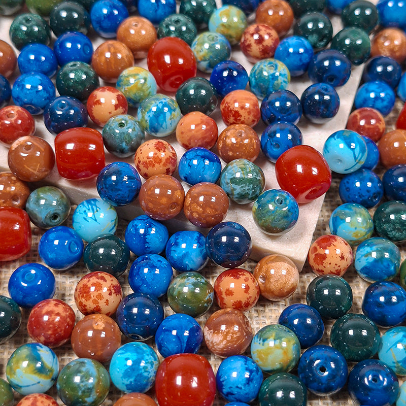 Sale🔥🆕[B388] Oil Painting Glass Beads