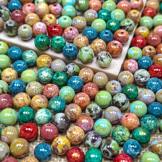 Sale🔥🆕[B388] Oil Painting Glass Beads