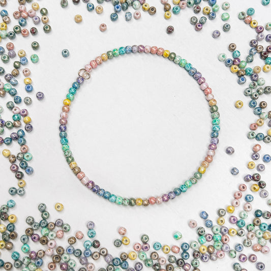 [S526] 3mm Picasso Glass Beads