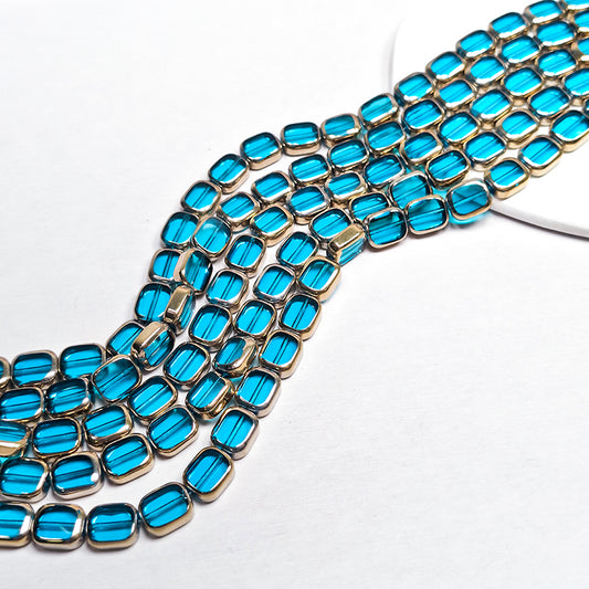 [B380] Gilded Glass Beads