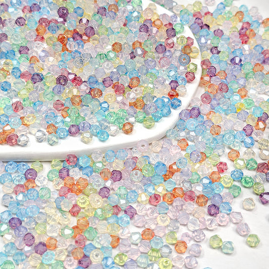 [S530] 4mm Jelly Bicone Glass Beads