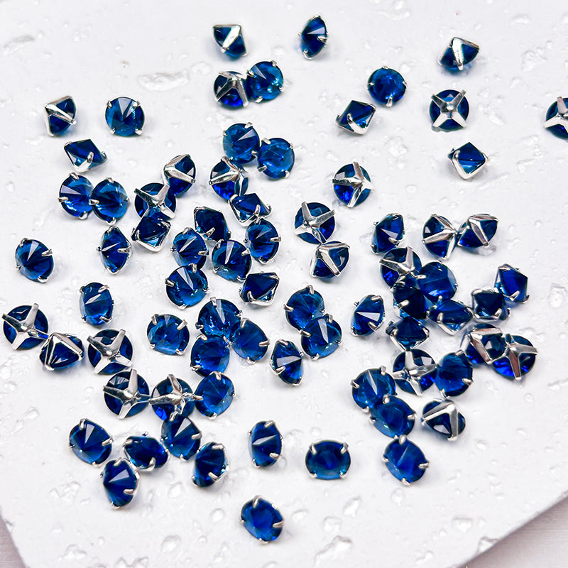 New!🆕[E331] 5mm Royal Blue Cubic Zirconia Beads