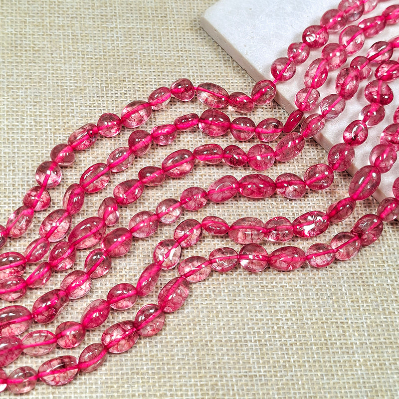 🔥Sale![N145] Natural Quartz Freeform Beads String