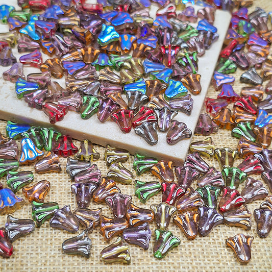 Sale🔥🆕[B392] Aurora Lilies (10mm Glass Beads)