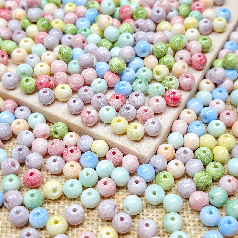 Sale🔥🆕[B394] Sugar-Spun Orbs (6mm Glass Beads)
