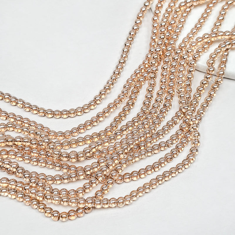 Sale🔥[B394] 4mm Champagne Bubble Glass Beads