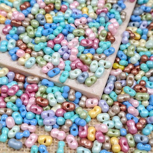 🥜New!🆕[S569] 3*6mm Rainbow Peanut Beads