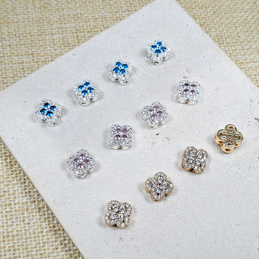 🍀Sale!🆕[E338] Copper Zirconia Clover Charm