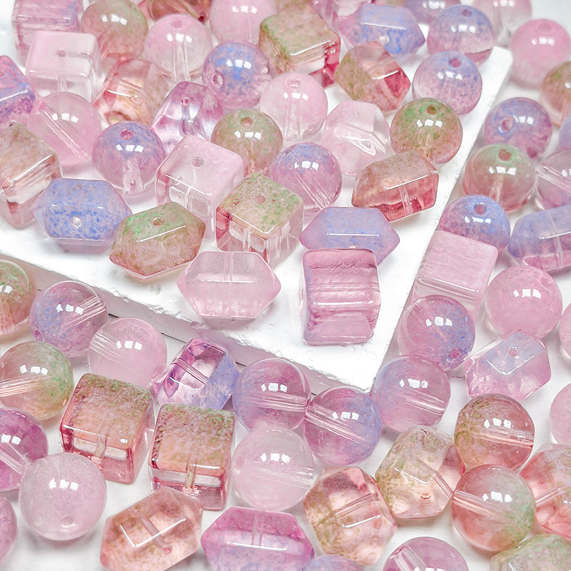 New!🆕[B398] Amethyst Whispers (12-14mm, Glass)