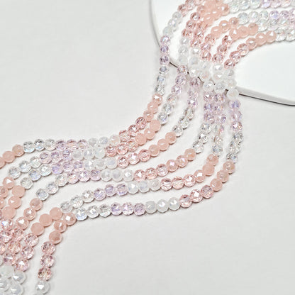 New!🆕[B403] Color Faceted Glass Beads String