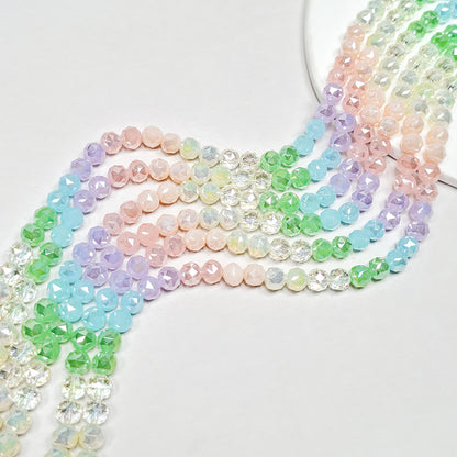 New!🆕[B403] Color Faceted Glass Beads String