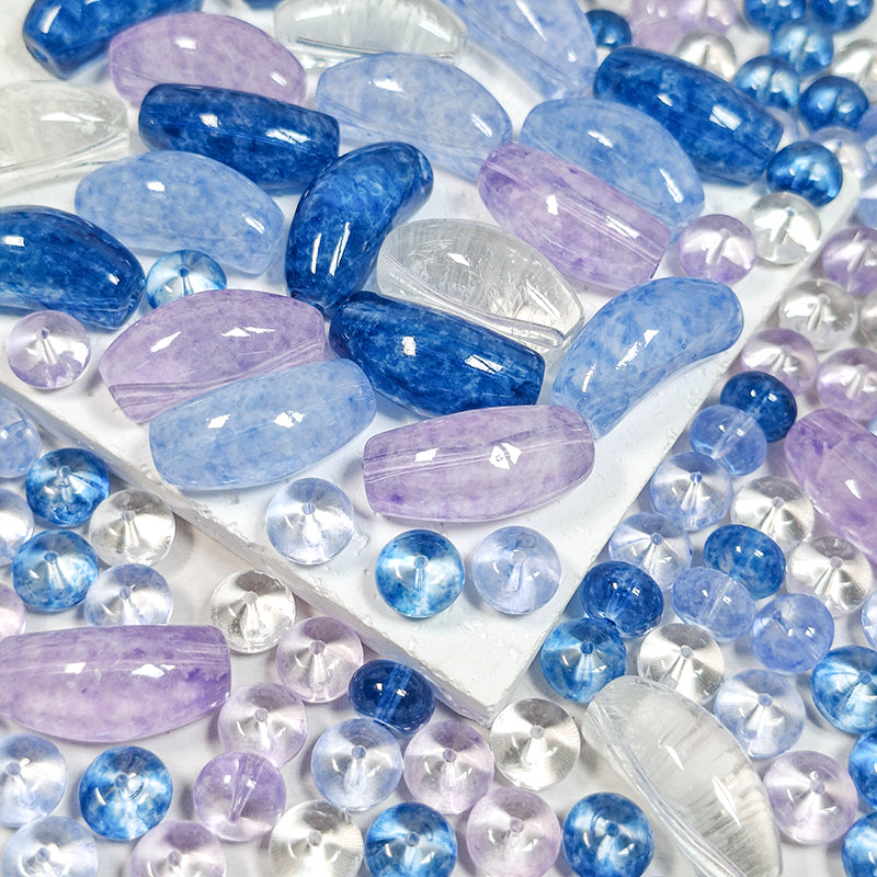 New!🆕[B407] Ocean Glow (12*26mm Half Bangle Beads)