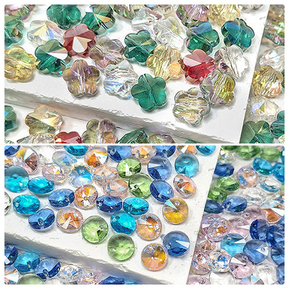 Sale🔥🆕[B410] Faceted Glass Beads Mix