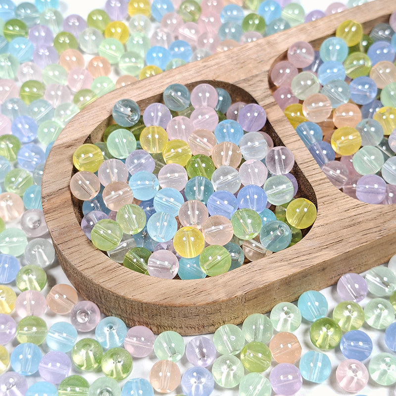 New!🆕[B433] Frozen Rainbow Bubbles (8mm Glass)
