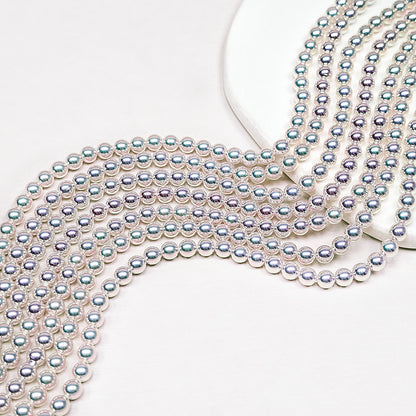 🧚‍♀️New!🆕[B429] 4mm Akoya Style Mirror-Luster Glass Pearl Beads