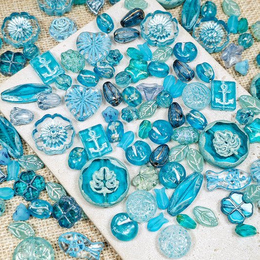 New!🆕[B555] Azure Siren's Charms (Glass)