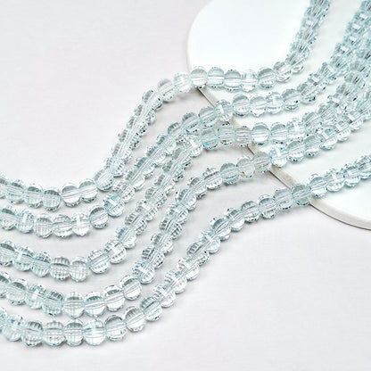 New!🆕[B456] 8mm Melon Faceted Glass Beads String