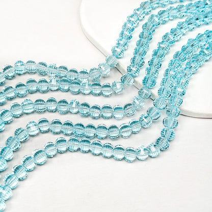 New!🆕[B456] 8mm Melon Faceted Glass Beads String