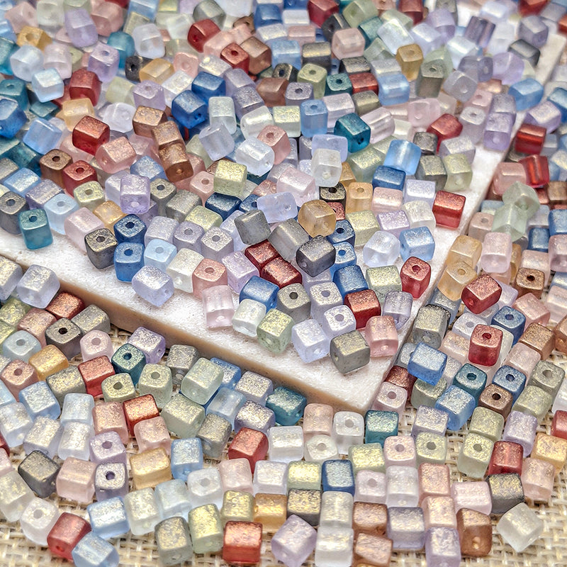 New!🆕[S640] Icy Lattice (4*5mm,Glass)