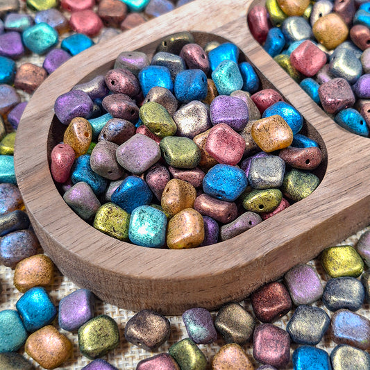 New!🆕[B465] Rust Prism (8*9mm, Glass)