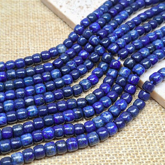 [N154] 5*6mm Lapis Lazuli Drum Beads