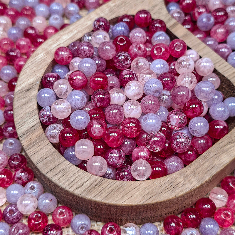 New!🆕[B487] Moonlit Berry (6mm,Glass)