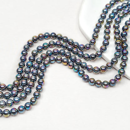 🧚‍♀️New!🆕[B492] Akoya Style Mirror-Luster Glass Pearl Beads