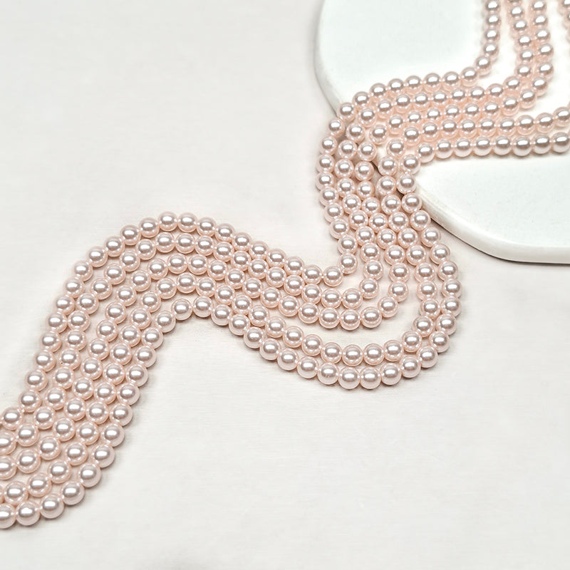 Sale🔥[B495] Pastel Peach Glass Pearl