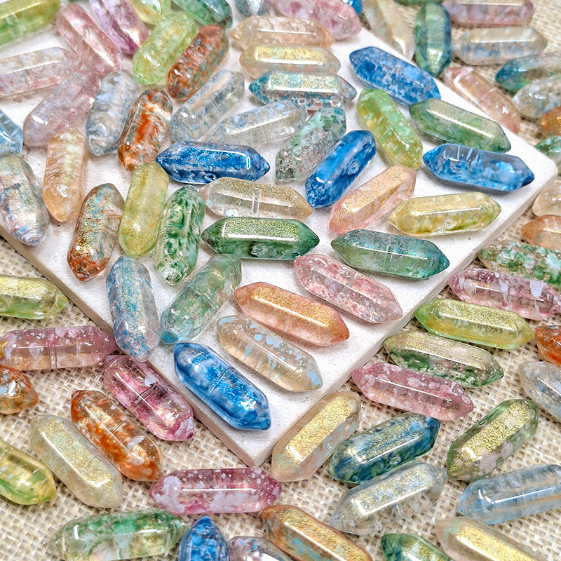 New!🆕[B496] Monet Garden Prism (24mm*8mm, Glass)