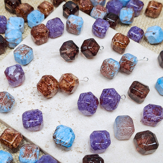 New!🆕[B518] Weathered Art Block (11mm, Glass)