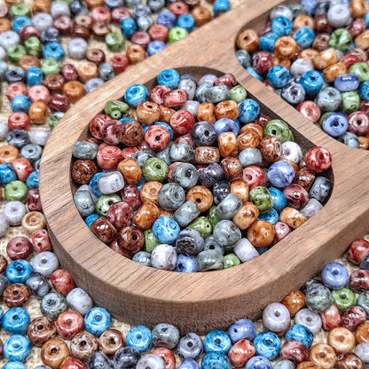 Sale!🆕[S693] Whimsical Picasso Cheerios (6*4mm,Glass)