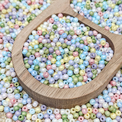 [S697] Pearlescent Beads (4mm,Glass)