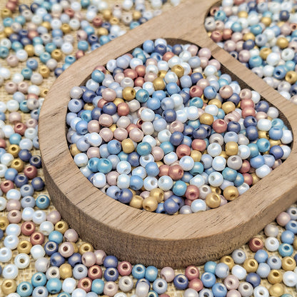 [S697] Pearlescent Beads (4mm,Glass)