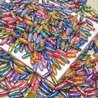 [S696] Jelly Picasso Rice Beads