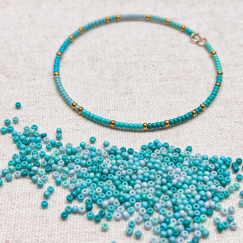 New!🆕[S704] Turquoise Tide (2mm, Glass)