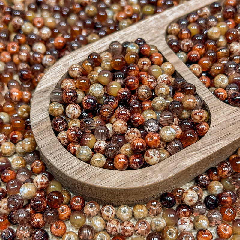 New!🆕[B549] Spiced Feast (6mm, Glass)