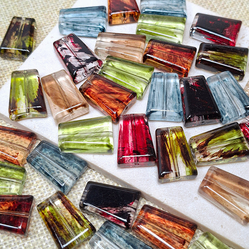 New!🆕[B554] Stained Glass Dream (14-22mm, Glass)