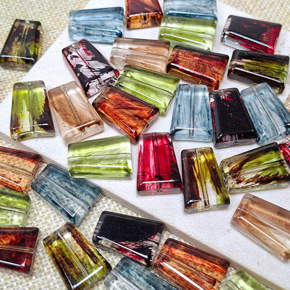 New!🆕[B554] Stained Glass Dream (14-22mm, Glass)