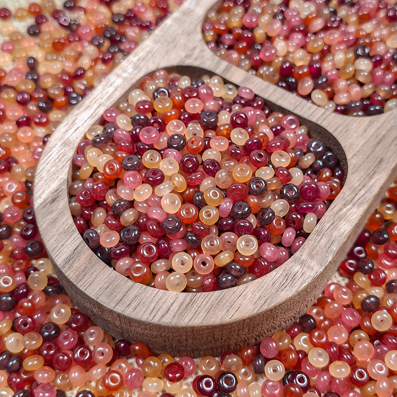 New!🆕[S731] Cinnamon Dew (4mm Glass Donut Beads)