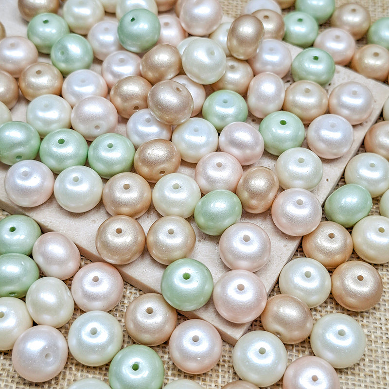 New!🆕[B574] Frosted Cream (11*14mm, Glass)