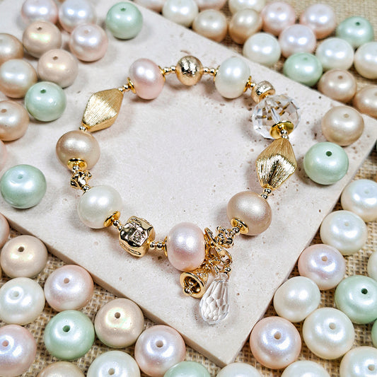 New!🆕[B574] Frosted Cream (11*14mm, Glass)