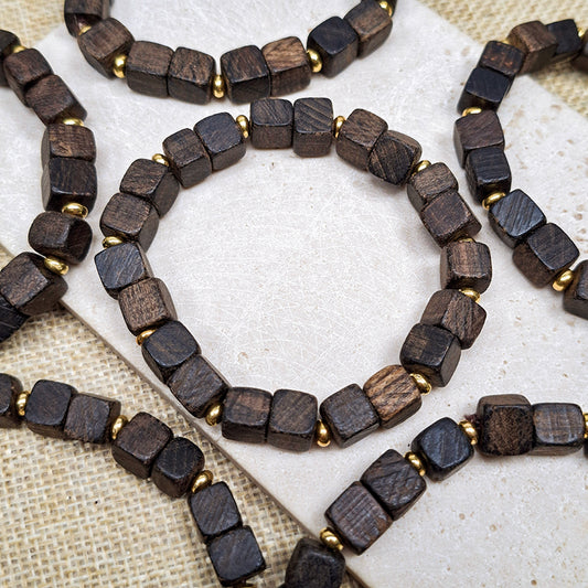 New!🆕[N208] 8mm Natural Fragrant Cube Beads