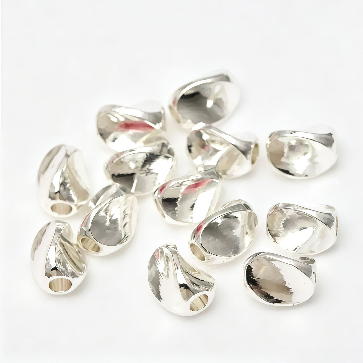 New!🆕[E408] 4*5mm Brass Twist Spacer Beads